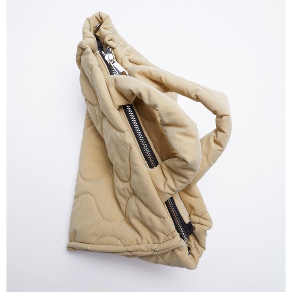 Zara Bags Zara Quilted Shopper Bag Sandy Brown Poshmark